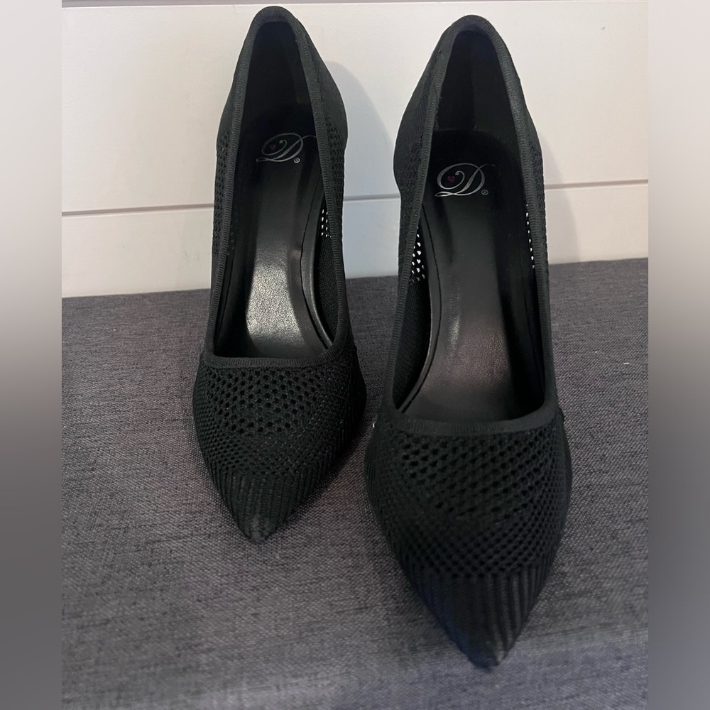 Mesh Black Heels 8